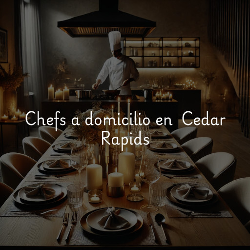 Chefs a domicilio en Cedar Rapids
