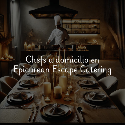 Chefs a domicilio en Epicurean Escape Catering