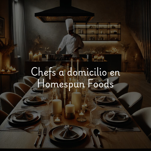 Chefs a domicilio en Homespun Foods