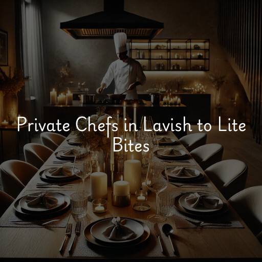Private Chefs Lavish to Lite Bites